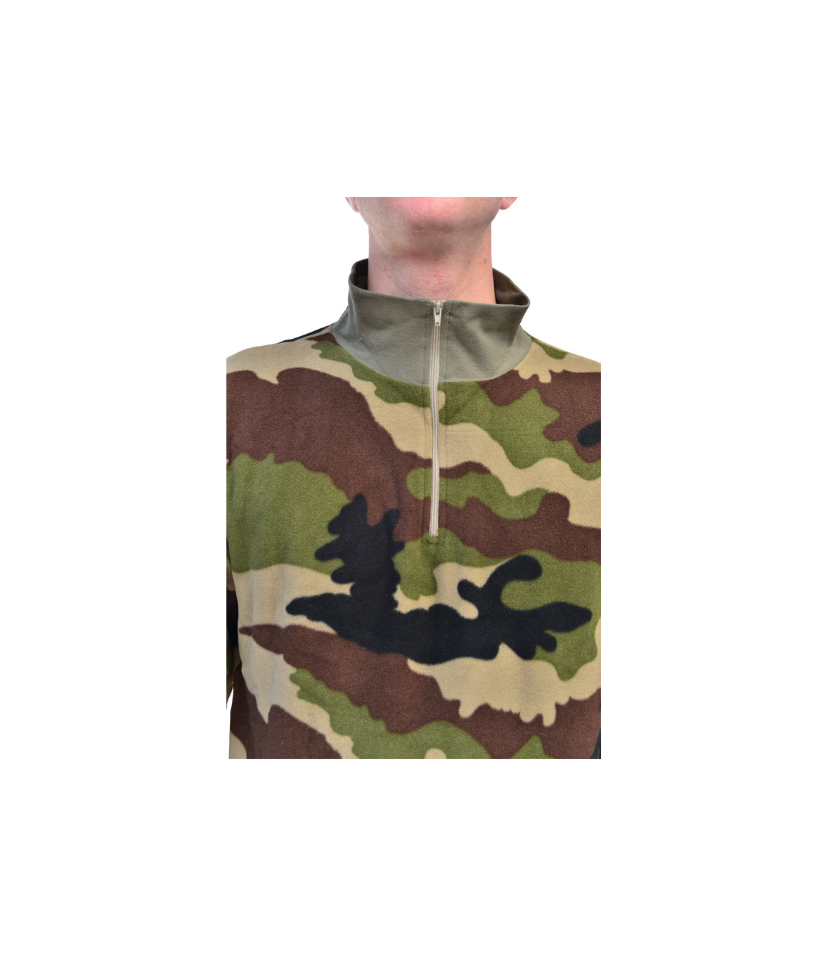 Chemise F Col Zipp Polaire Colori Camouflage Ce De Marque Cityguard