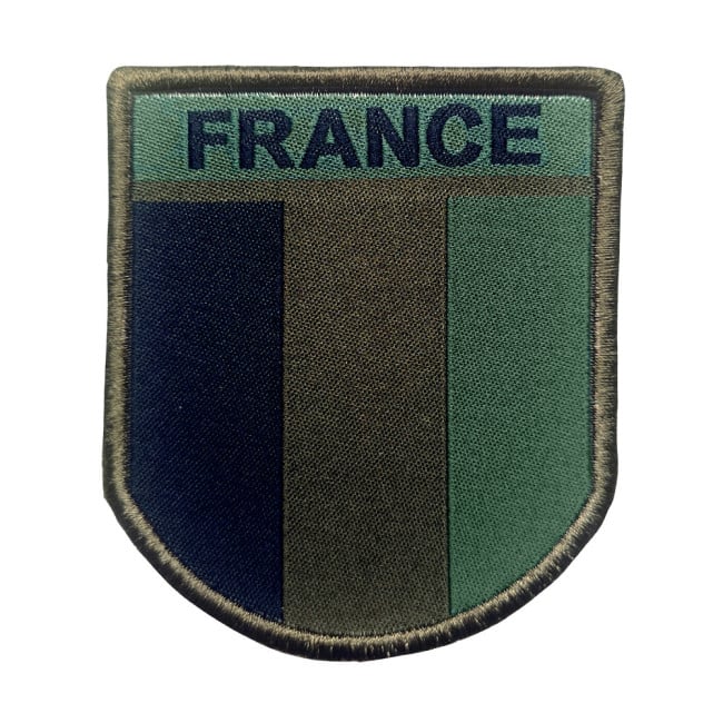 Écusson France basse visibilité brodé sur tissu - A10 Equipment