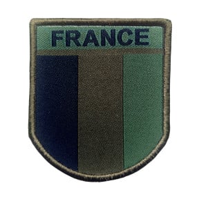 Écusson France basse visibilité brodé sur tissu - A10 Equipment