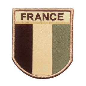 Ecusson France désert brodé sur tissu - A10 Equipment