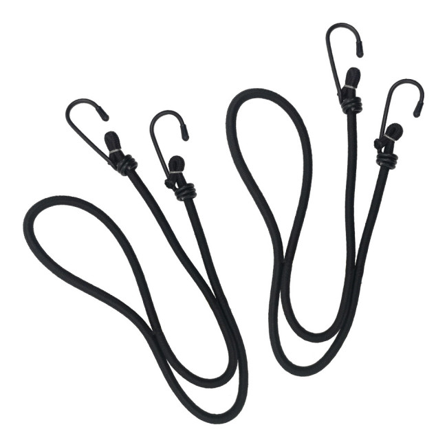 Zestaw/2 linki elastyczne długość 75 cm - Ø 6 mm Ekspedycja czarne - A10 Equipment