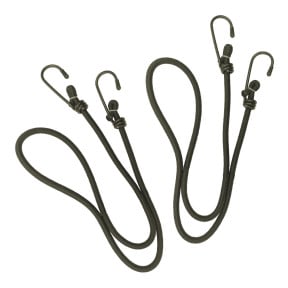 Set/2 elastische koorden lengte 75 cm - Ø 6 mm Expeditie olijfgroen - A10 Equipment