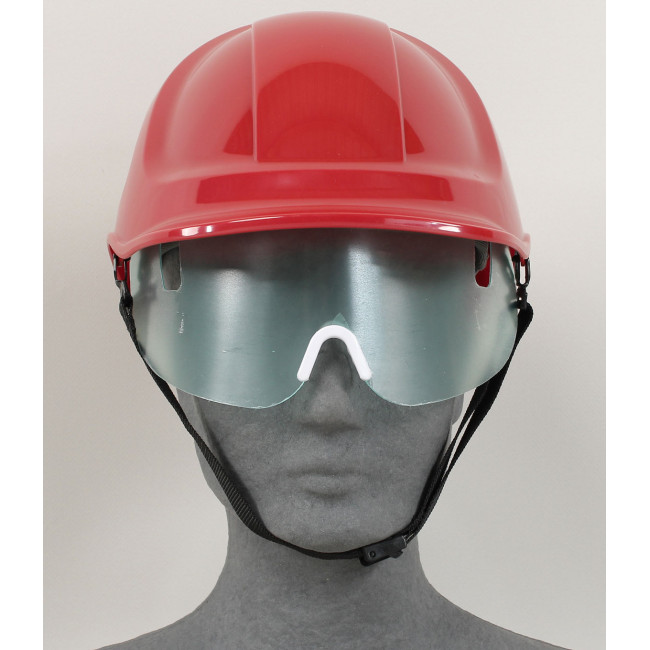 Portwest Baustellenhelm mit Visier, Rot