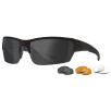 Ballistische Schutzbrille Saint (Set mit 3 Gläsern Grau/Farblos/Rostbraun) - Schwarz - Wiley X