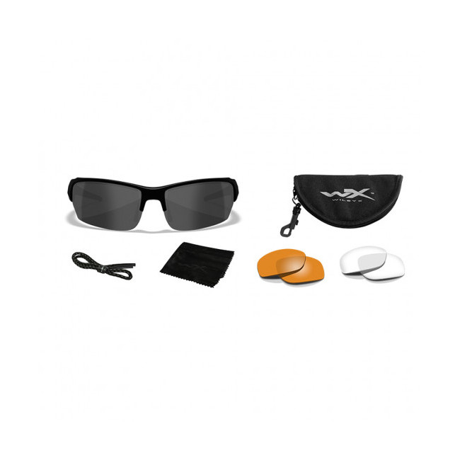 Ballistische Schutzbrille Saint mit Rauch-/Klar-/Orangengläsern - Wiley x