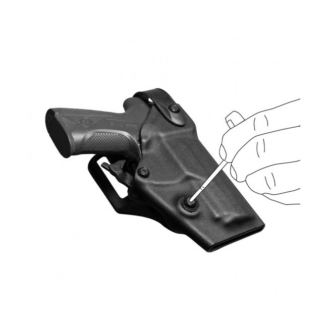 Holster rechtshandig Vegatek Short VKS8 tan voor PAMAS MAS-G1 - Vega Holster