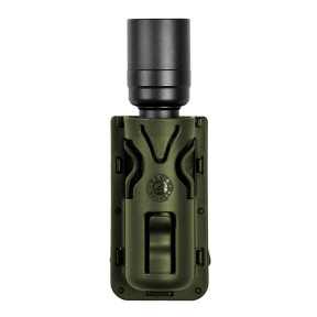 Obrotowy uchwyt na latarkę 8VP63 oliwkowy na pasek/pas - Vega Holster