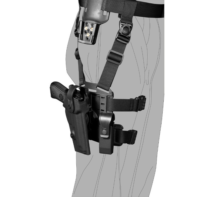 System szybkiego łączenia i obrotowy 8K31 oliwkowy - Vega Holster