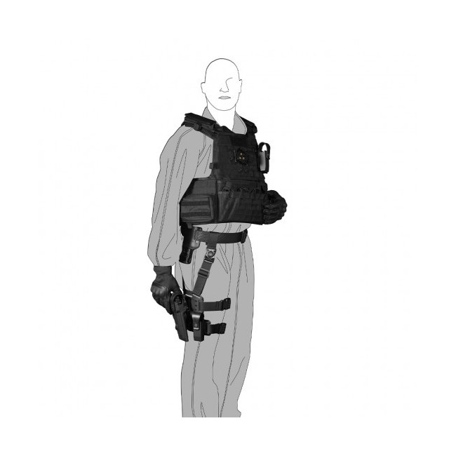 System szybkiego łączenia i obrotowy 8K31 oliwkowy - Vega Holster