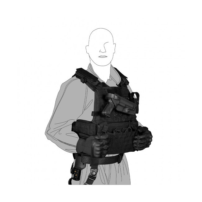 System szybkiego łączenia i obrotowy 8K31 tan - Vega Holster