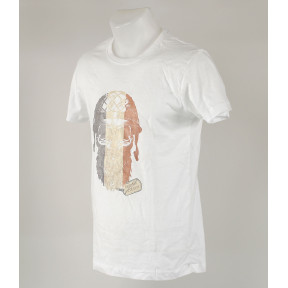 T-SHIRT 100% KATOEN FRENCH VETERAN WIT - ARMY DESIGN BY SUMMIT OUTDOOR - Goede staat - TS - Tweedehands