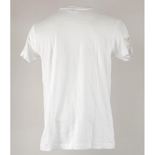 T-SHIRT 100% BAUMWOLLE FRENCH VETERAN WEISS - ARMY DESIGN BY SUMMIT OUTDOOR - Guter Zustand - TS - Gebraucht