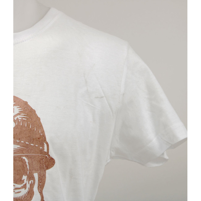 T-SHIRT 100% KATOEN FRENCH VETERAN WIT - ARMY DESIGN BY SUMMIT OUTDOOR - Goede staat - TS - Tweedehands