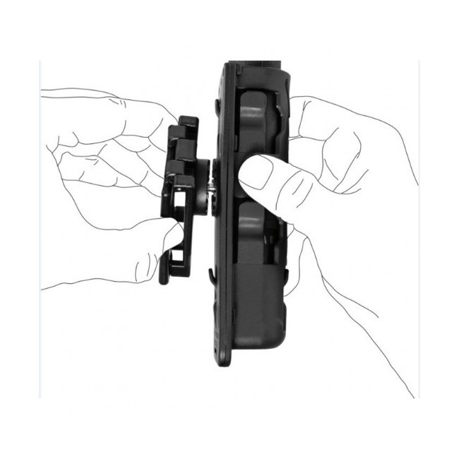 Porte-bâton rotatif 8VP60 pour ceinture/ceinturon vert olive - Vega Holster