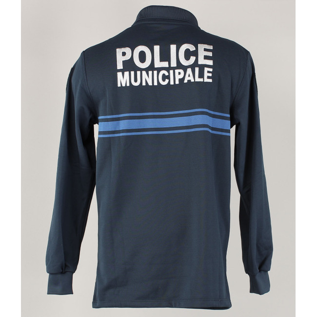 Polizei-Poloshirt atmungsaktiv Langarm - Größe 4XL - Gebraucht - Guter Zustand - EK