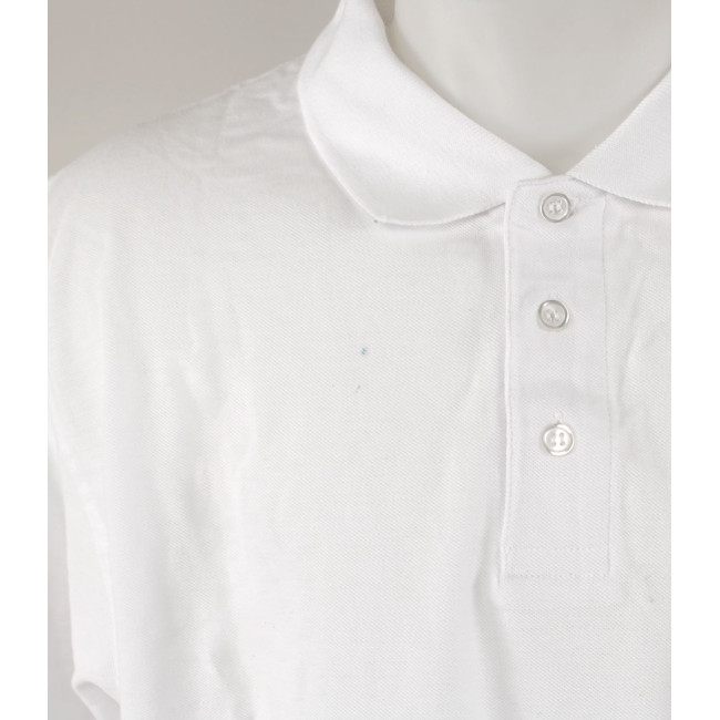 Kurzarm-Poloshirt Weiß - B&C - Gebraucht - Zufriedenstellender Zustand - TL