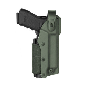 Holster Zoom VKZ8 pour GLOCK 17/18/19/22/23 avec lampe/laser olive - Vega Holster