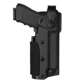 Kabura Zoom VKZ804 do Glock 17/18/19/22/23 z latarką/laserem - Czarna - Vega Holster