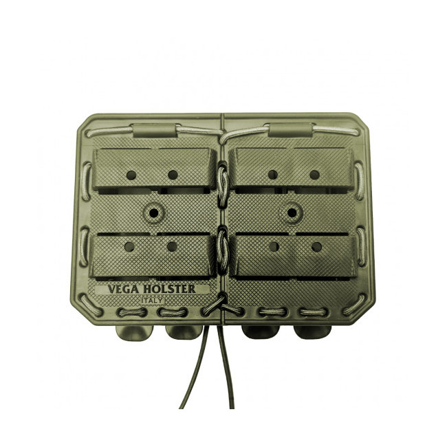 Porte-chargeur Double BUNGY 8BL Pour M4/AR15 – élastique Universel, Fixation Ceinture Et M.O.L.L.E.