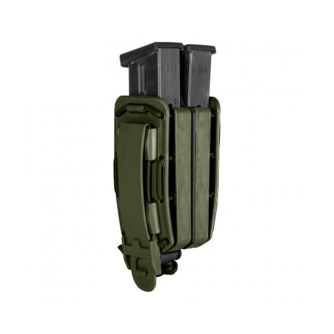 Doppel-Magazintasche Bungy 8BL für Automatikpistole olivgrün - Vega Holster