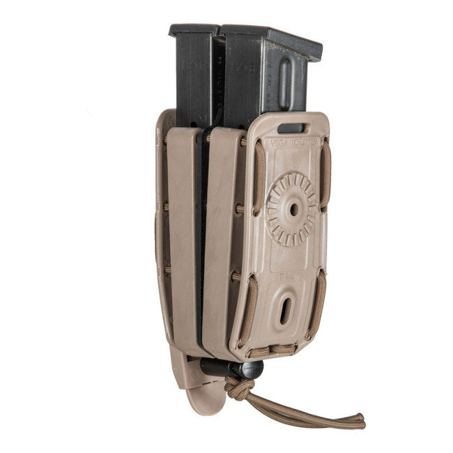 Porte-chargeur double Bungy 8BL pour pistolet automatique tan - Vega Holster