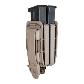 Porte-chargeur double Bungy 8BL pour pistolet automatique tan - Vega Holster