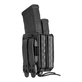 Porte-chargeur double Bungy 8BL pour M4/AR15 noir - Vega Holster