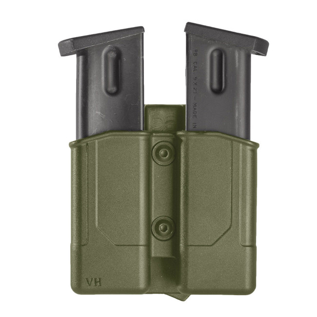 Dubbele snelle magazijnhouder 8DMH03 voor automatisch pistool olijfgroen - Vega Holster