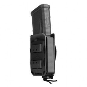 Pojedynczy uchwyt na magazynek Bungy 8BL do .308/7,62 mm czarny - Vega Holster