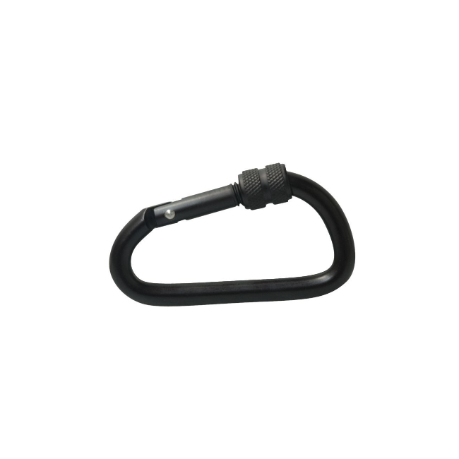 Mousqueton en aluminium noir mat 8 cm - Patrol