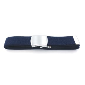Cinto de fita azul com fivela prateada - Patrol Equipement