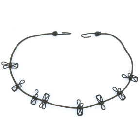 Tendeur corde à linge avec 8 pinces EVA 110 cm - Patrol