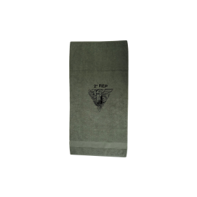 Militaire handdoek khaki + markering 2e REP - Patrol