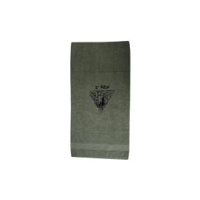 Militaire handdoek khaki + markering 2e REP - Patrol