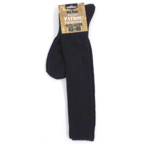 Chaussettes mi-bas bouclette coton noir - Patrol