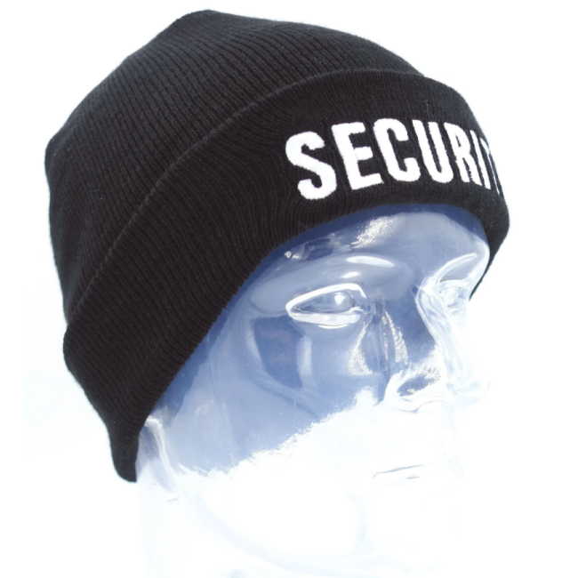 Bonnet maille Thinsulate brodé Sécurite noir - Patrol