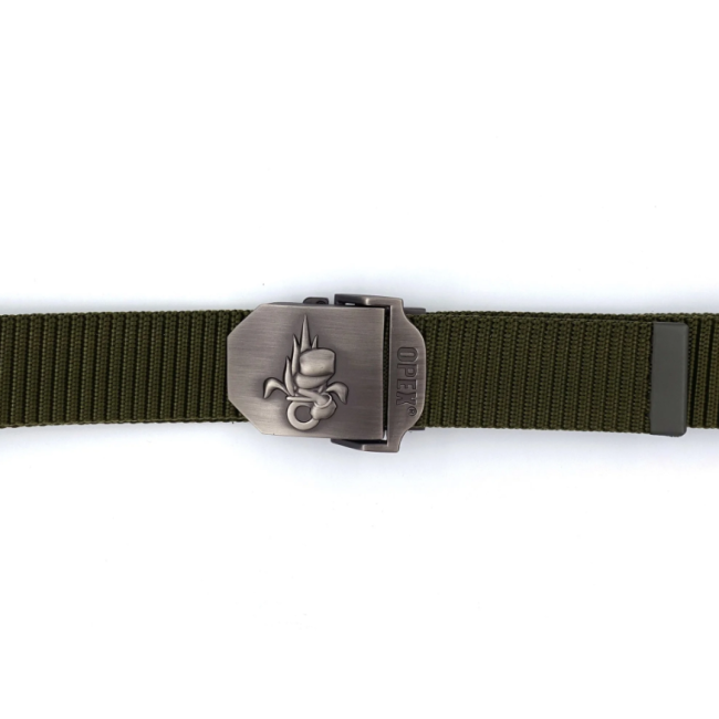 Gürtel mit gravierter Fremdlegions-Schnalle grün - Patrol Equipement