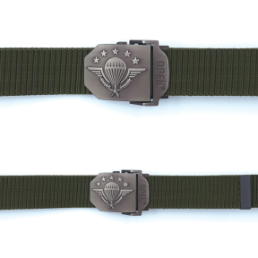 Ceinture boucle gravée Para vert - Patrol