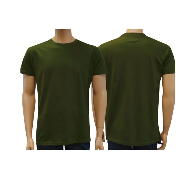 T-shirt militaire à manches courtes en coton vert - Patrol