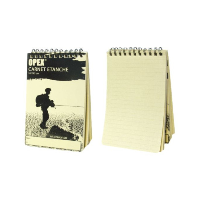 Wasserdichtes Notizbuch kleines Modell 75 x 130 mm - Patrol