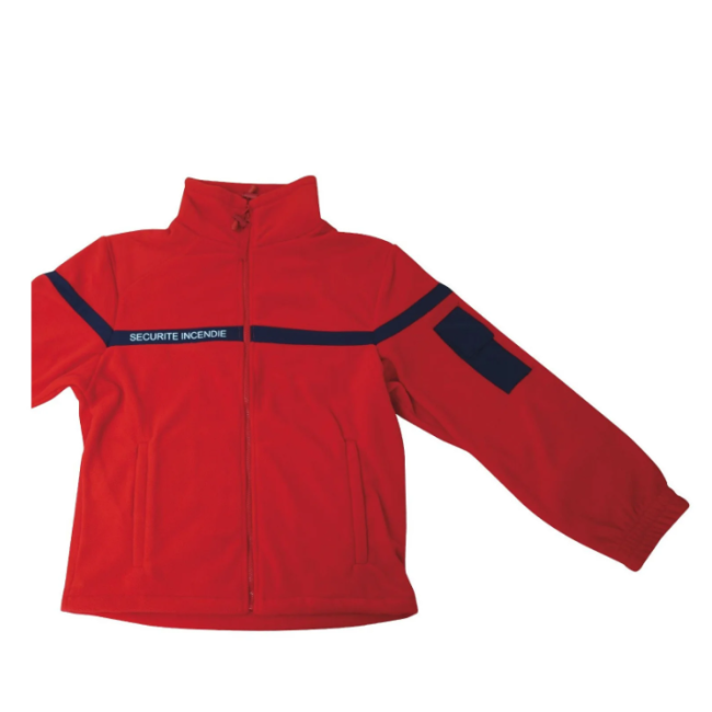 Blouson polaire rouge sécurité incendie - Patrol