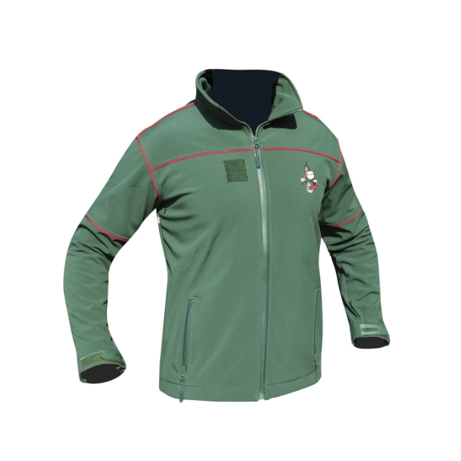 Softshell jas 3 lagen geborduurd Legioen groen - Patrol
