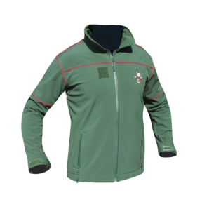 Kurtka softshell 3-warstwowa z haftem Legion zielona - Patrol