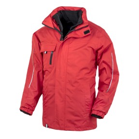 Herren 3-in-1 Softshell-Jacke rot - Result