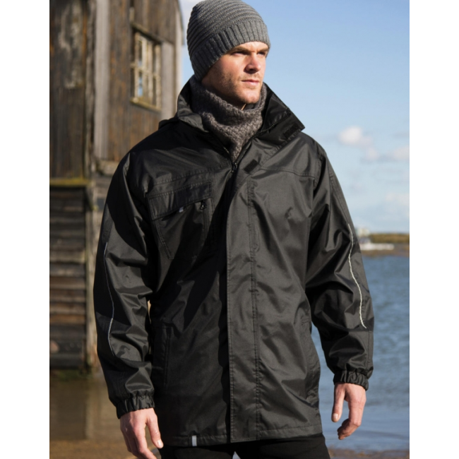 Softshell jas heren 3 in 1 zwart - Result