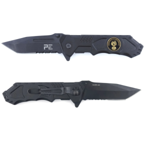 Couteau Survival Gendarmerie GM noir avec étui - Patrol