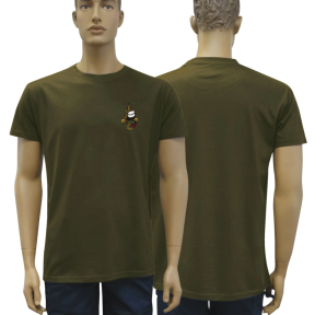 TEE SHIRT VERT ARMEE COTON BRODE LEGION - Patrol Equipement