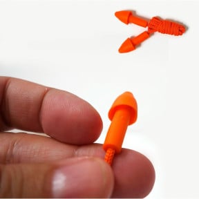 Bouchons d'oreilles en plastique orange - Patrol Equipement