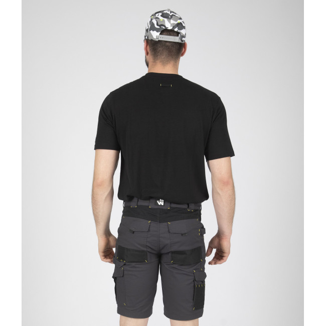 KURZARM-ARBEITS-T-SHIRT DUCK SCHWARZ - NORTH WAYS