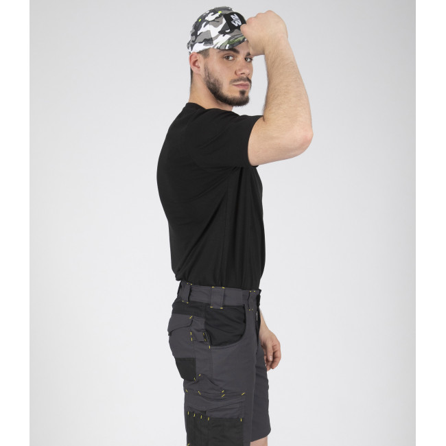 KURZARM-ARBEITS-T-SHIRT DUCK SCHWARZ - NORTH WAYS